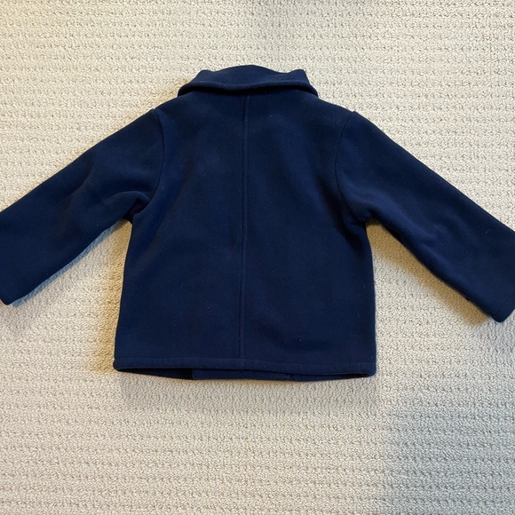 Navy double breasted fleece jacket - Picture 3 of 3